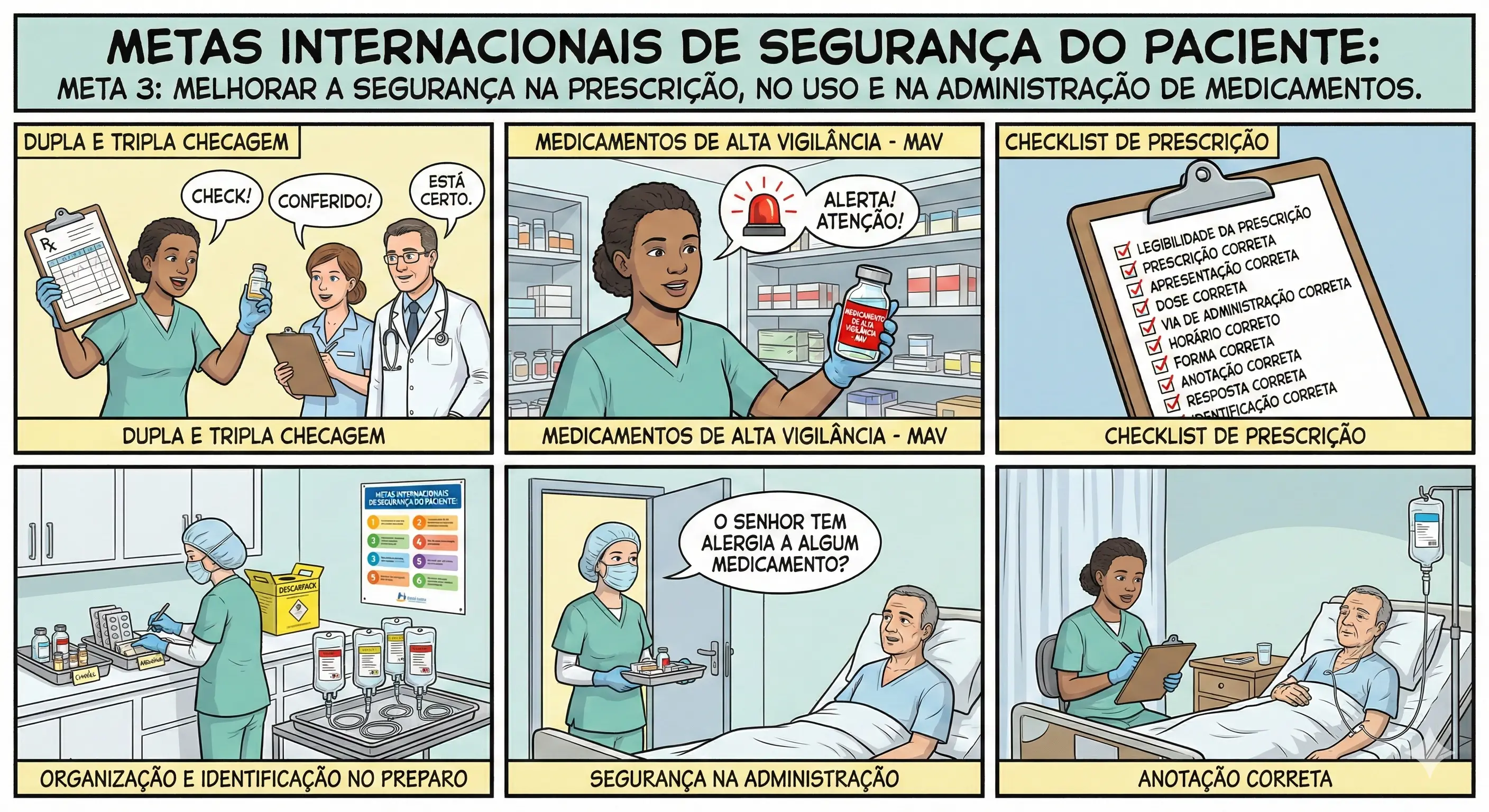 META 3   MELHORAR A SEGURANÇA NA PRESCRIÇÃO, NO USO E NA ADMINISTRAÇÃO DE MEDICAMENTOS